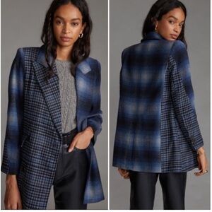 NWOT Treasure & Bond
Blazer Blue Multi Plaid size L